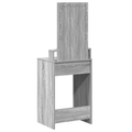 vidaXL Dressing Table with LED Lights in Grey Sonoma - 50x41x140 cm