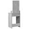 vidaXL Dressing Table with LED Lights in Grey Sonoma - 50x41x140 cm