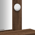 vidaXL Dressing Table with LED Lights Brown Oak 50x41x140 cm