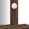 vidaXL Dressing Table with LED Lights Brown Oak 50x41x140 cm