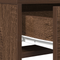 vidaXL Dressing Table with LED Lights Brown Oak 50x41x140 cm