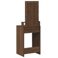 vidaXL Dressing Table with LED Lights Brown Oak 50x41x140 cm