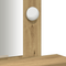 vidaXL Vanity Table with LED Lights - Artisan Oak, 50x41x140 cm