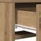 vidaXL Vanity Table with LED Lights - Artisan Oak, 50x41x140 cm
