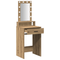 vidaXL Vanity Table with LED Lights - Artisan Oak, 50x41x140 cm