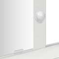 vidaXL Dressing Table with LED Lights - White, 79x41x140 cm