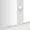 vidaXL Dressing Table with LED Lights - White, 79x41x140 cm