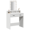vidaXL Dressing Table with LED Lights - White, 79x41x140 cm