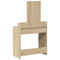vidaXL Dressing Table with LED Lights - Sonoma Oak - 79x41x140 cm
