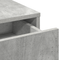 vidaXL Makeup Table with LED Lights - Concrete Grey, 79x41x140 cm