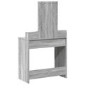 vidaXL Makeup Table with LED Lights in Grey Sonoma - 79x41x140 cm
