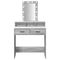 vidaXL Makeup Table with LED Lights in Grey Sonoma - 79x41x140 cm