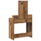 vidaXL Dressing Table with LED Lights - Vintage Wood Style, 79x41x140 cm