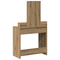vidaXL Dressing Table with LED Lights Artisan Oak 79x41x140 cm