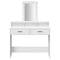 vidaXL Dressing Table White 100 x 41 x 140 cm Engineered wood