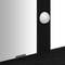 vidaXL Vanity Table Black oak Engineered wood 100 x 41 x 140 cm Mirror
