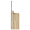 vidaXL Dressing Table with LED Lights Sonoma Oak 100x41x140 cm