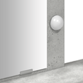 vidaXL Dressing Table with LED Lights Concrete Grey 100x41x140 cm