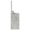 vidaXL Dressing Table with LED Lights Concrete Grey 100x41x140 cm