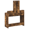 vidaXL Dressing Table with LED Lights Smoked Oak 100x41x140 cm