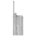 vidaXL Dressing Table with LED Lights Grey Sonoma 100x41x140 cm