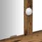 vidaXL Dressing Table with LED Lights - Vintage Wood, 100x41x140 cm