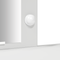 vidaXL Dressing Table with LED Lights White 102x33x135 cm