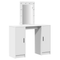 vidaXL Dressing Table with LED Lights White 102x33x135 cm