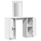 vidaXL Dressing Table with LED Lights White 102x33x135 cm