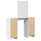 vidaXL Dressing Table with LED Lights White 102x33x135 cm