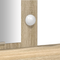 vidaXL Dressing Table with LED Lights in Sonoma Oak, 102x33x135 cm