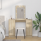 vidaXL Dressing Table with LED Lights in Sonoma Oak, 102x33x135 cm
