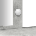 vidaXL Dressing Table with LED Lights Concrete Grey 102x33x135 cm