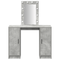 vidaXL Dressing Table with LED Lights Concrete Grey 102x33x135 cm