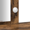 vidaXL Dressing Table with LED Lights Smoked Oak 102x33x135 cm