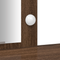 vidaXL Dressing Table with LED Lights Brown Oak 102x33x135 cm