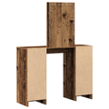 vidaXL Dressing Table with LED Lights Old Wood 102x33x135 cm