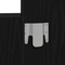vidaXL Wall Hanging Dressing Table Black Oak 60x40x70 cm