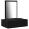 vidaXL Wall Hanging Dressing Table Black Oak 60x40x70 cm
