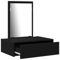 vidaXL Wall Hanging Dressing Table Black Oak 60x40x70 cm