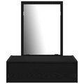 vidaXL Wall Hanging Dressing Table Black Oak 60x40x70 cm