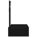 vidaXL Wall Hanging Dressing Table Black Oak 60x40x70 cm