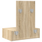 vidaXL Wall Hanging Dressing Table Sonoma Oak 60x40x70 cm