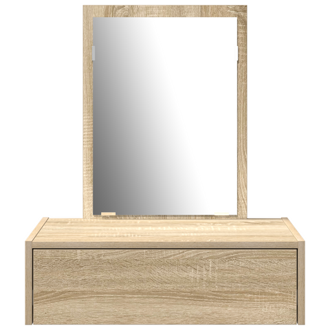 vidaXL Wall Hanging Dressing Table Sonoma Oak 60x40x70 cm
