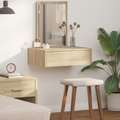 vidaXL Wall Hanging Dressing Table Sonoma Oak 60x40x70 cm