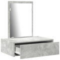 vidaXL Wall Hanging Dressing Table Concrete Grey 60x40x70 cm