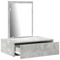 vidaXL Wall Hanging Dressing Table Concrete Grey 60x40x70 cm