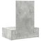 vidaXL Wall Hanging Dressing Table Concrete Grey 60x40x70 cm