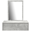 vidaXL Wall Hanging Dressing Table Concrete Grey 60x40x70 cm