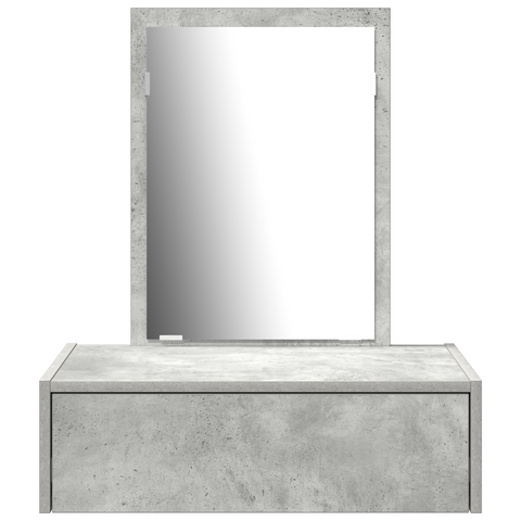 vidaXL Wall Hanging Dressing Table Concrete Grey 60x40x70 cm